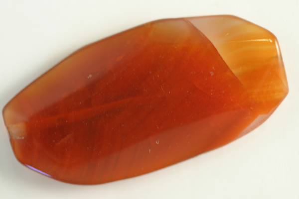 1pc 20X40mm PREMIUM RED AGATE FACETED FREEFORM OVAL GEMSTONE PENDANT