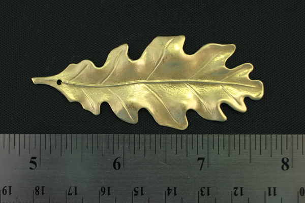 1pc VINTAGE STYLE HUGE RAW BRASS LEAF FINDING PENDANT JEWELRY LOT N60-1