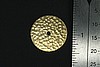 10pc PACK VINTAGE RAW BRASS VICTORIAN HAMMERED DISK WITH CENTER HOLE FINDING LOT