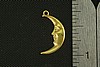 10pc VINTAGE STYLE RAW BRASS VICTORIAN CRESCENT MOON N13-10