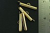 2pc RAW BRASS PEARL CHANNEL TOGGLE CLASP LOT