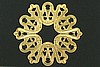 4pc VINTAGE STYLE RAW BRASS VICTORIAN ORNAMENTAL CONNECTOR FINDING