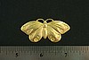 2pc VINTAGE STYLE RAW BRASS VICTORIAN BUTTERFLY MOTH PENDANT FINDING LOT N44-2