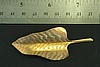 1pc VINTAGE STYLE RAW BRASS LEAF FINDING PENDANT JEWELRY LOT N56-1