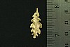 10pc VINTAGE STYLE SMALL RAW BRASS LEAF FINDING PENDANT JEWELRY LOT N57-10