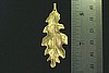 4pc VINTAGE STYLE HUGE RAW BRASS LEAF FINDING PENDANT JEWELRY LOT N59-4