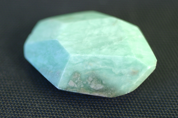 1pc 20x27mm RARE VARISCITE FACETED FREEFORM GEMSTONE PENDANT