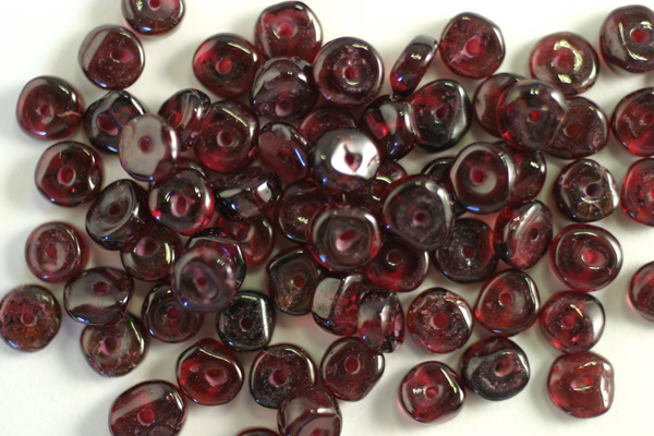 77pc (1/2 STRAND) 4mm BEAUTIFUL GARNET RONDELLE GEMSTONE BEADS