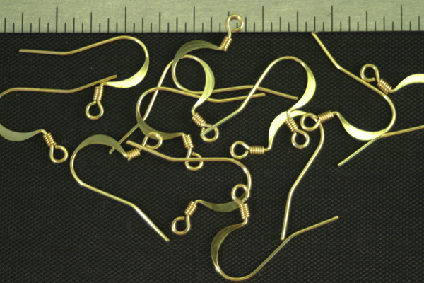 12pc RAW BRASS SCULPTED EARWIRE FINDING JEWELRY LOT E4-12