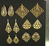 12pc Brass Earring Sampler Lot  (SL-12-EAR)