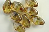4pc 16x9mm ULTRA CRYSTAL LUSTER PICASSO CZECH GLASS LARGE BICONE LOOSE BEADS