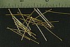 24pc RAW BRASS 1 inch 23 GAUGE HEADPIN FINDINGS LOT