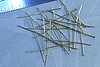 24pc RAW BRASS 1.5 inch 22 GAUGE HEADPIN FINDINGS LOT