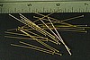 24pc RAW BRASS 1.5 inch 23 GAUGE HEADPIN FINDINGS LOT