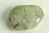 1pc 22X30mm PREMIUM FACETED PREHNITE TEARDROP GEMSTONE PENDANT