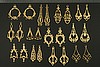 24pc Brass Earring Sampler Lot (SL-24-EAR)