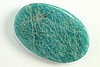 1pc 25x35mm PREMIUM RUSSIAN AMAZONITE OVAL GEMSTONE PENDANT