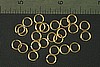 24pc RAW BRASS 6.35mm SIZE JUMP RINGS JR3-32-24