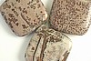 1pc 30mm BEAUTIFUL PINK VARIGATED JASPER SQUARE DIAMOND GEMSTONE PENDANT BEADS