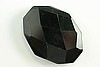 1pc 30x40mm PREMIUM BLACK AGATE FREEFORM FACETED GEMSTONE PENDANT