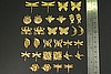 32pc VINTAGE STYLE RAW BRASS DECORATIVE FINDINGS SAMPLER LOT