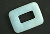 1pc 38X50mm PREMIUM AMAZONITE RECTANGLE DONUT GEMSTONE PENDANT