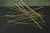 48pc RAW BRASS 3 inch 23 GAUGE HEADPIN FINDINGS LOT