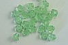 24pc 4X6mm PERIDOT CZECH GLASS BELL FLOWER BEADS