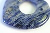 1pc 45mm PREMIUM AFRICAN LACE SODALITE HEART DONUT GEMSTONE PENDANT