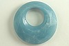 1pc 45mm PREMIUM AMAZONITE FACETED GEMSTONE DONUT PENDANT