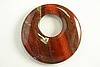 1pc 45mm PREMIUM POPPY JASPER DONUT GEMSTONE PENDANT