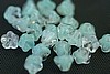 1 STRAND (50pc) 4X6mm CRYSTAL MINT JULEP CZECH GLASS BELL FLOWER BEADS