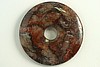 1pc 50mm PREMIUM RED PICTURE JASPER GEMSTONE DONUT PENDANT