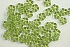 1 STRAND (100pc) 5mm OLIVINE CZECH GLASS FLOWER SPACER BEADS