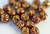 1 STRAND (50pc) 5mm BRONZE LUSTER IRIS COPPER CZECH GLASS MELON ROUNDS