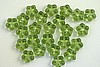 1 STRAND (50pc) 7mm OLIVINE CZECH GLASS FLOWER SPACER LOOSE BEADS