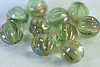 10pc 8mm OPAQUE CHRYSOLITE - CELSIAN CZECH GLASS MELON ROUNDS