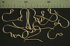 24pc RAW BRASS FRENCH EARWIRE WITH SMALL BALL FINDING JEWELRY LOT E5-24