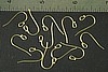 24pc RAW BRASS TINY BALL EARWIRE FINDING JEWELRY LOT E3-24