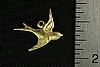 10pc VINTAGE STYLE RAW BRASS VICTORIAN RIGHT FACING BIRD CHARM N01-10
