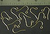 12pc RAW BRASS EARWIRE FINDING JEWELRY LOT E1-12