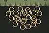 24pc RAW BRASS 6.83mm SIZE JUMP RINGS JR3-40-24