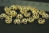 12pc VINTAGE STYLE 9mm RAW BRASS FILIGREE BEAD CAP BC2-12