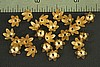 12pc VINTAGE STYLE 8mm RAW BRASS FLOWER BEAD CAP BC10-12