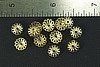 24pc BEAUTIFUL VINTAGE STYLE 8mm RAW BRASS BEAD CAPS BC20-24