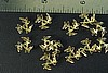 24pc VINTAGE STYLE RAW BRASS 10mm LEAF DESIGN BEAD CAPS BC23-24