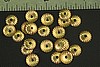 12pc VINTAGE STYLE 8mm RAW BRASS RIBBED BEAD CAP BC3-12