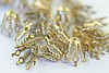 24pc VINTAGE STYLE 9mm RAW BRASS FILIGREE BEAD CAP LOT BC32-24