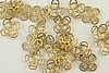 24pc VINTAGE STYLE 10mm RAW BRASS FILIGREE BEAD CAP LOT BC35-24