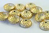 12pc VINTAGE STYLE 13mm RAW BRASS ACORN BEADCAP BC39-12